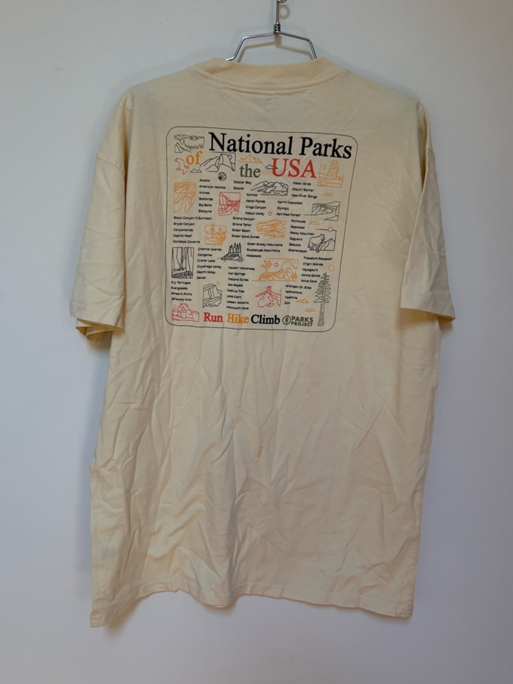 NWOT Parks Project UO Exclusive National Parks Checklist Graphic Tee Size XL - Picture 9 of 12